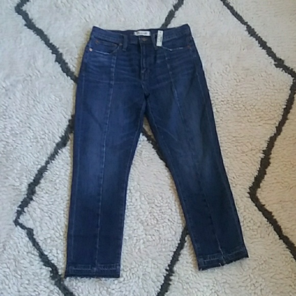 Madewell Denim - NWT Madewell high-rise slim boyjean seamed crop 26